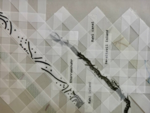 Habib Rezaei, an abstract works using transparent marker, watercolor lines ad transparent paper