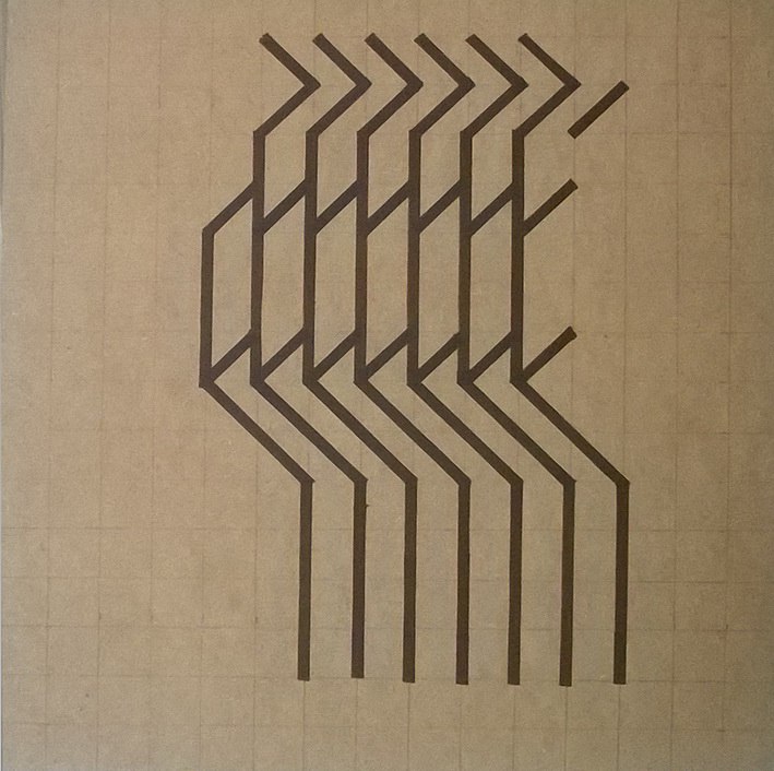 Habib Rezaei, An abstract work using deep black marker on hardboard by Habib Rezaei iranian visual artist