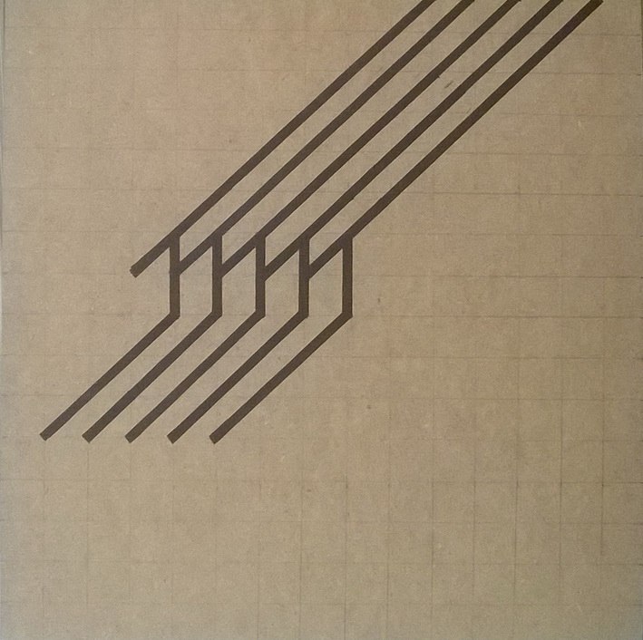 Habib Rezaei, An abstract work using black marker on hardboard by Habib Rezaei iranian visual artist