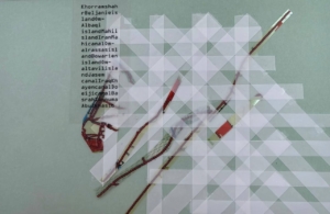 Habib Rezaei, an abstract works using transparent marker, watercolor lines ad transparent paper