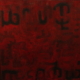 Habib Rezaei, A red and black oil on vanvas abstract Painting by Habib Rezaei