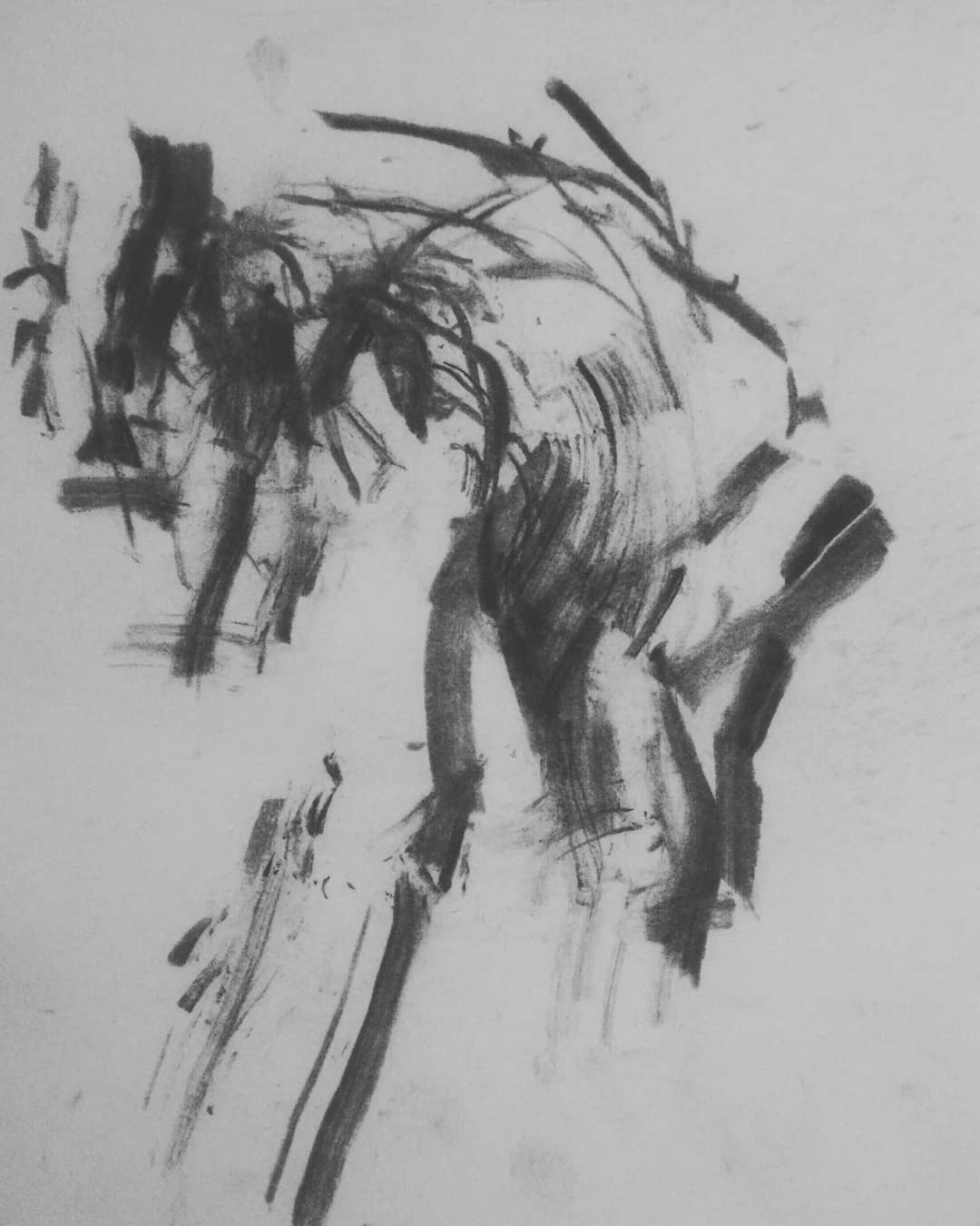 Habib Rezaei, an aktive abstract drawing