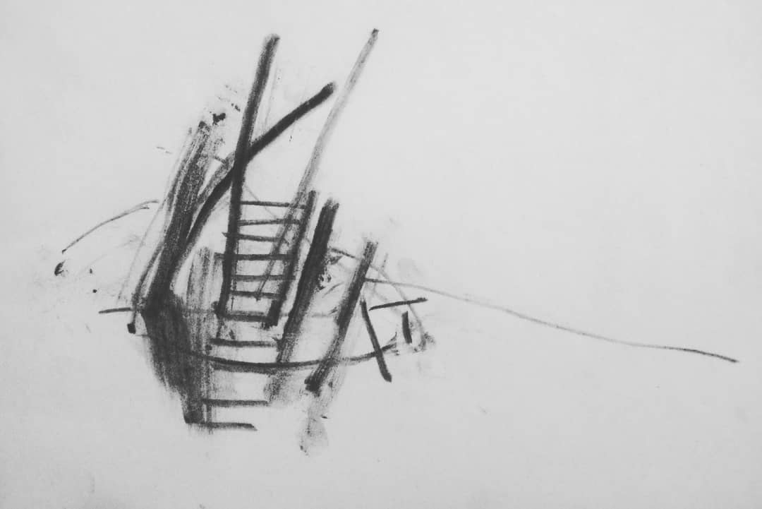 Habib Rezaei, a minimal abstract drawing