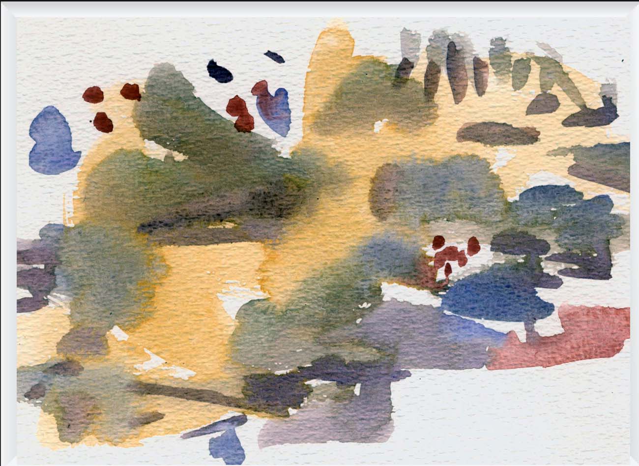 Habib Rezaei, a small watercolour works with small stroke