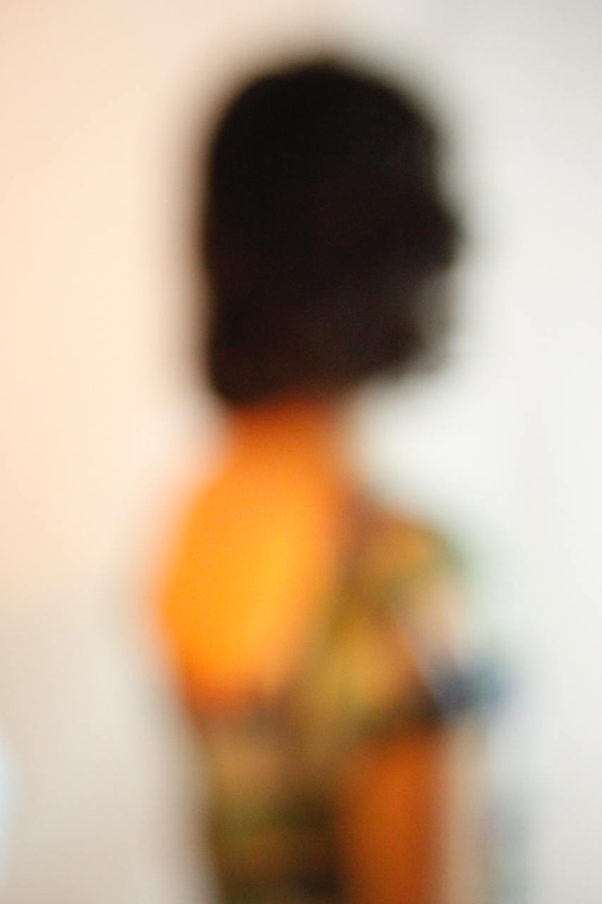 Habib Rezaei , A blurry Photo of a female personage with warm color