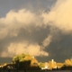 Habib Rezaei, a horizontal warm yellow photo of a city landscape